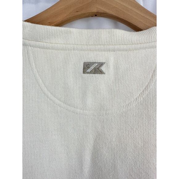 Cutter & Buck Sweater Pullover V-neck 100% Cotton Nautical Beachy Size Womens L - Picture 6 of 10